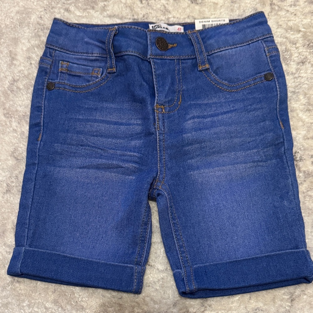 NWT Epic Threads 4T Girls Blue Denim Shorts